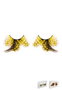 Yellow Feather Eyelashes