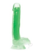 Lollicock Glow In The Dark Silicone Dildo With Balls 7in -...