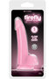 Firefly Smooth Dong Dildo Glow In The Dark 5in - Pink
