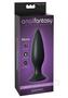 Anal Fantasy Elite Large Silicone Rechargeable Plug Waterproof - Black