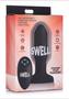 Swell Inflatable Rechargeable Silicone Vibrating Missile Anal Plug - Black